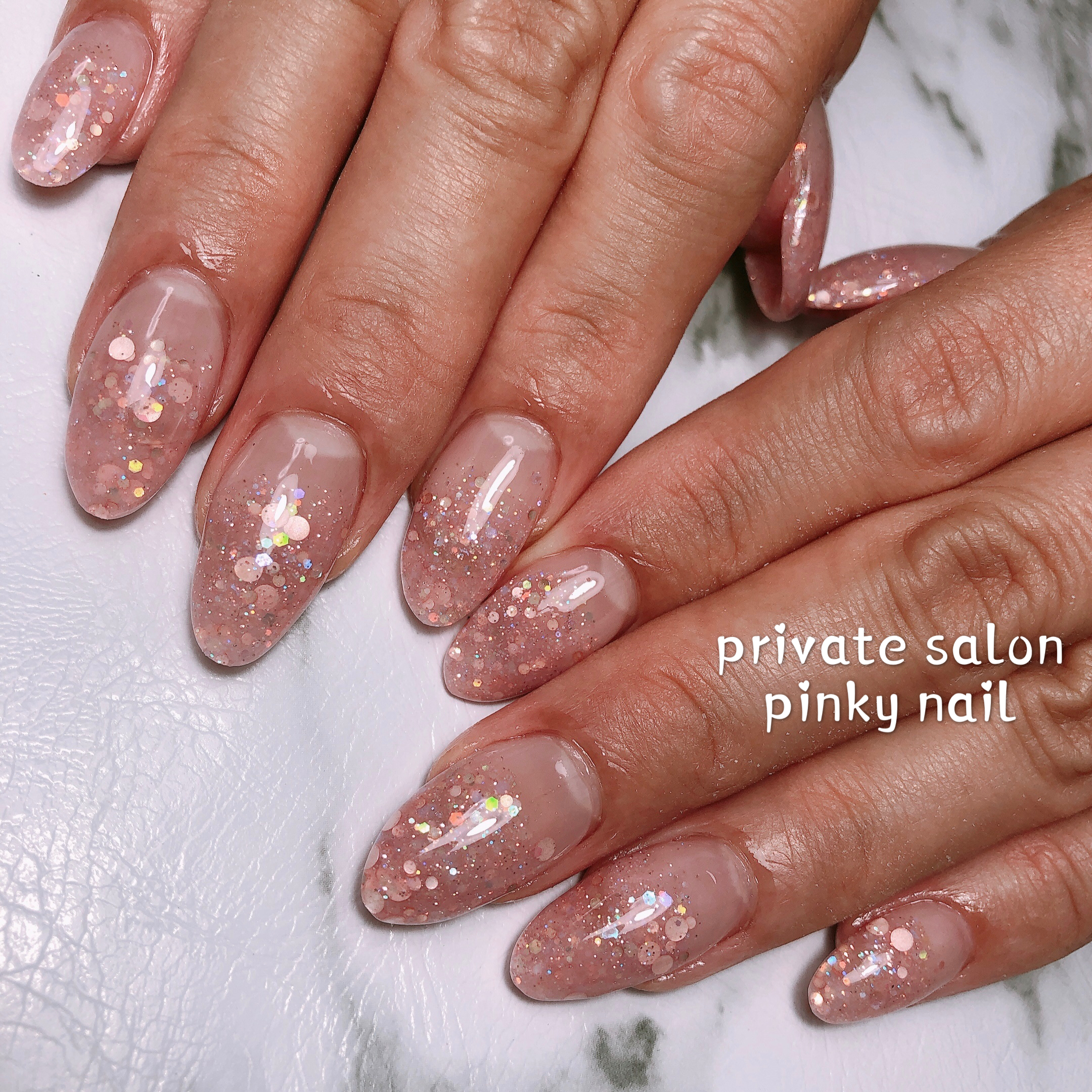 宇部市スカルプネイル 宇部市でジェルネイル プライベートサロン ネイルサロンの Pinky Nail